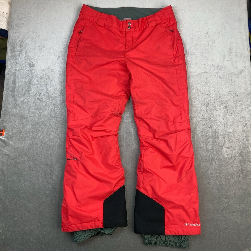 Columbia‎ Omni Tech Omni Heat Snow Ski Pants Red Waterproof Mens XL